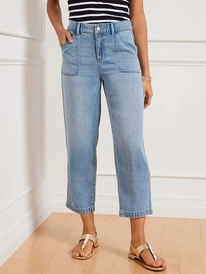 Summerweight Straight Ankle Jeans