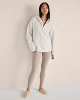 Curly Sherpa Quarter-Zip Hoodie