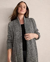 Marled Knit Duster Cardigan