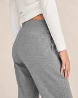 Fleece Pleated-Front Tapered Pants