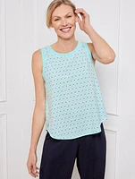 Lightweight Woven Stretch Tank