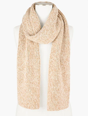 Shaker Stitch Scarf - Metallic Marl