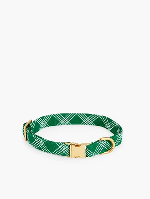 The Foggy Dog Emerald Plaid Collar