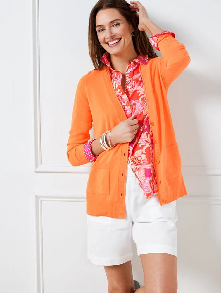 Patch Pocket Girlfriend Cardigan