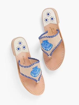 Jack Rogers® For Talbots Shell Embroidered Sandals