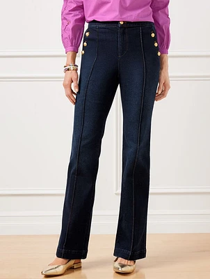 Sailor Flare Leg Jeans - Lillia Wash