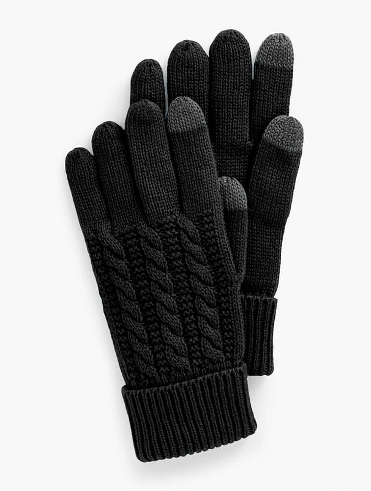 Soft Cable Knit Gloves