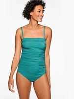 Miraclesuit® Avanti Bandeau One Piece - Painterly Stripe