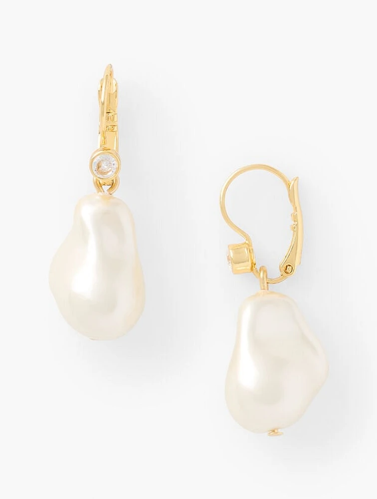 Baroque Pearl Drop Earrings