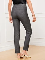 Talbots Chatham Slim Ankle Pants - Curvy Fit Sharkskin