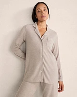 Marled Knit Pajama Set