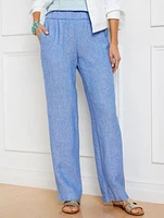 Talbots Nantucket Washed Linen Wide Leg Pants