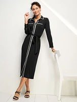 Jersey Shirtdress - Tipped