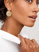 Pearl Statement Drop Earrings