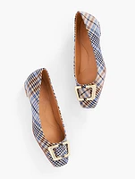 Sutton Buckle Flats - Windy Plaid