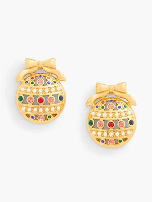 Holiday Ornament Stud Earrings