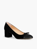 Isa Cut Out Pumps - Suede