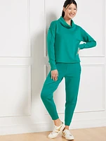 AirKnit Stretch Funnel Neck Pullover