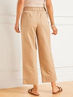 Pull-On Wide Leg Crops