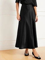 Satin Maxi Slip Skirt