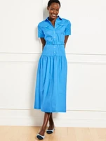 Fresh Poplin Utility Shirtdress