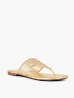 Gigi Sandals - Metallic