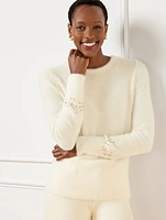 Beaded Cuff Sweater