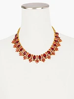 Crystal Cluster Statement Necklace