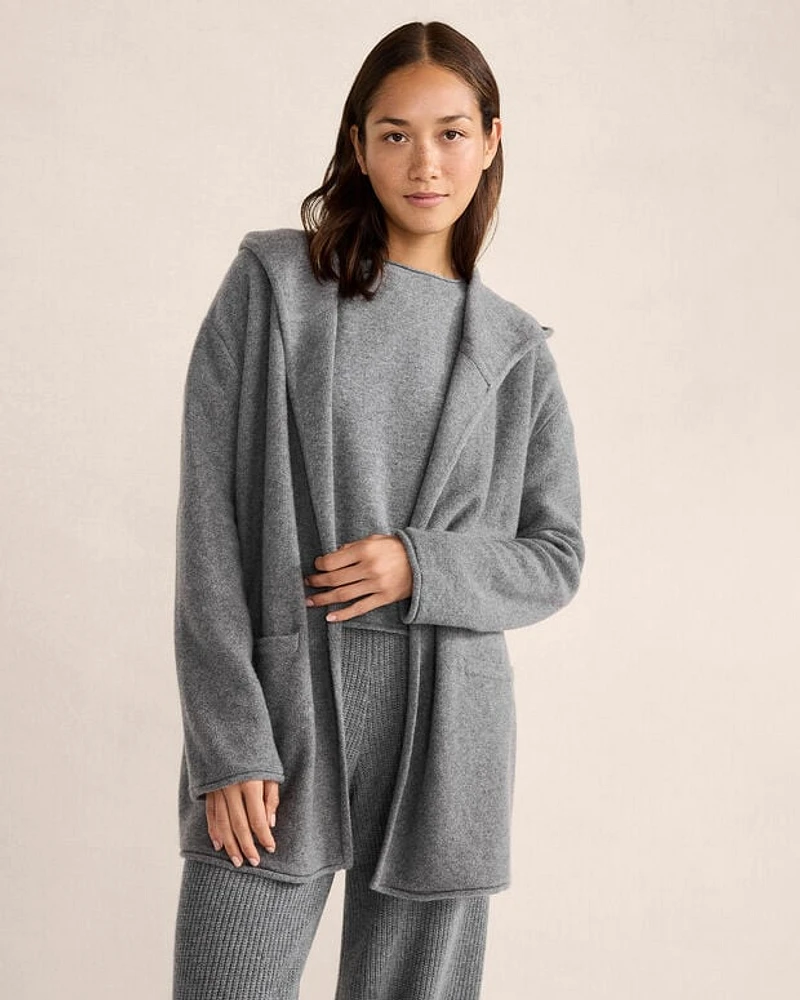 Cashmere Hooded Cardigan