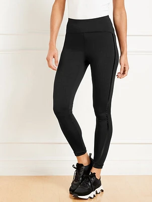 Performance Interlock Leggings - Shine Taping