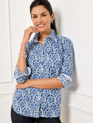 Modern Classic Shirt - Woodblock Fan