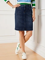 Denim A-Line Skirt