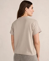 Organic Cotton Short Sleeve Sweater Tee