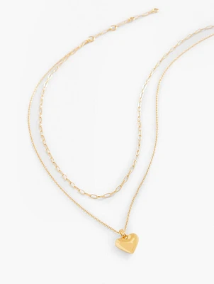 Classic Heart Layered Necklace