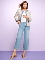 Crop Wide Leg Jeans - Cornelia Wash