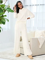 Sky Lounge Velour Wide Leg Pants