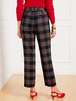 Straight Ankle Pants - Celebrate Plaid