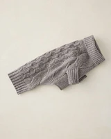 Marled Cashmere Cable Knit Dog Sweater