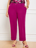 Tailored Stretch Slim Wide Ankle Pants