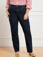High Waist Relaxed Jeans - Michele Wash