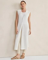 Organic Cotton Linen Sleeveless Duster