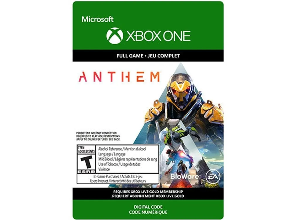 Anthem (Code Electronique) pour Xbox One