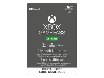 1 Month Xbox Game Pass Ultimate (Code Electronique) pour Xbox
