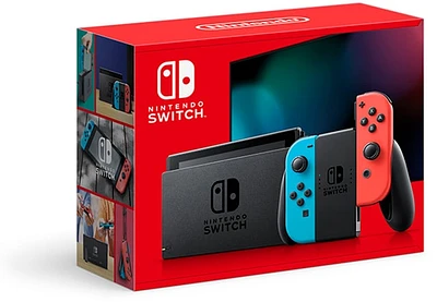 Ensemble Nintendo Switch™ 1.1 de 32 Go avec Joy-Con™ bleu néon et rouge néon