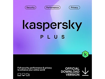 Kaspersky Plus, 12-Month Subscription, 3 User (Digital Download)