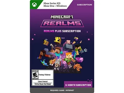 Minecraft Realms Plus -Month Subscription (Code Electronique) pour Xbox Series X