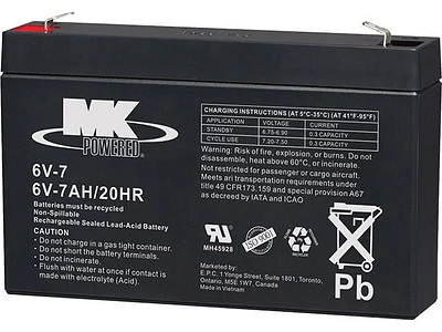 MK Battery 6-Volt 7 Ah Battery