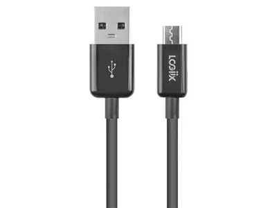 LOGiiX Sync & Charge 1.5M (5')Micro USB Cable - Black