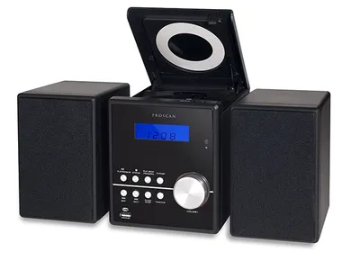 Minichaîne CD Bluetooth® avec radio FM de Proscan - Noir
