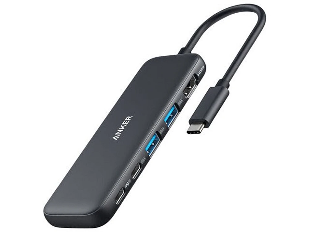 Adaptateurs multi-ports USB-C 5-en-1 d'Anker avec HDMI 4K et chargeur de 100 W